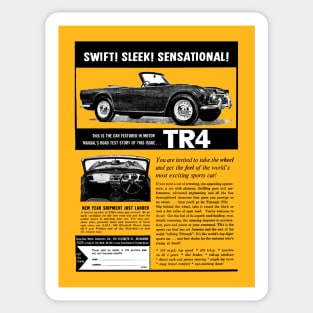 TRIUMPH TR4 - advert Sticker